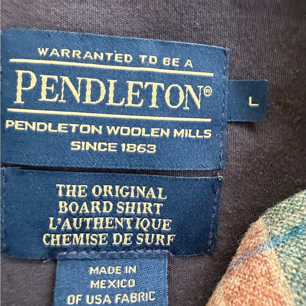 Pendleton The Original Board Wool Plaid Shirt Men… - image 3